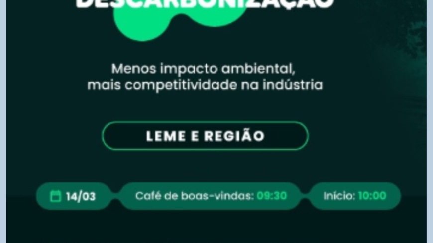 SENAI e FIESP realizam Evento Descarbonização – Leme