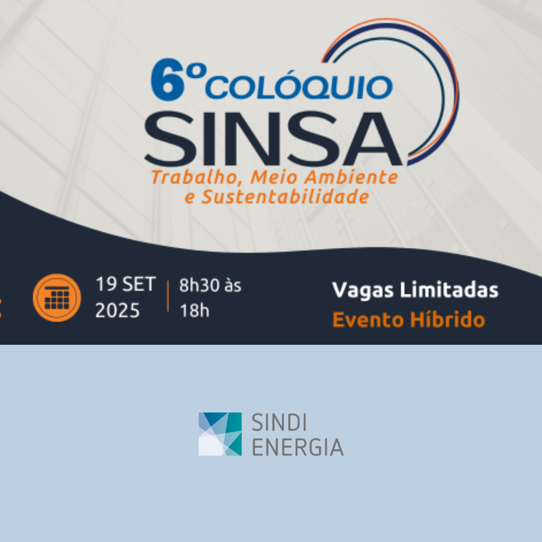 Participe do 6º Colóquio SINSA: Trabalho, Meio Ambiente e Sustentabilidade!