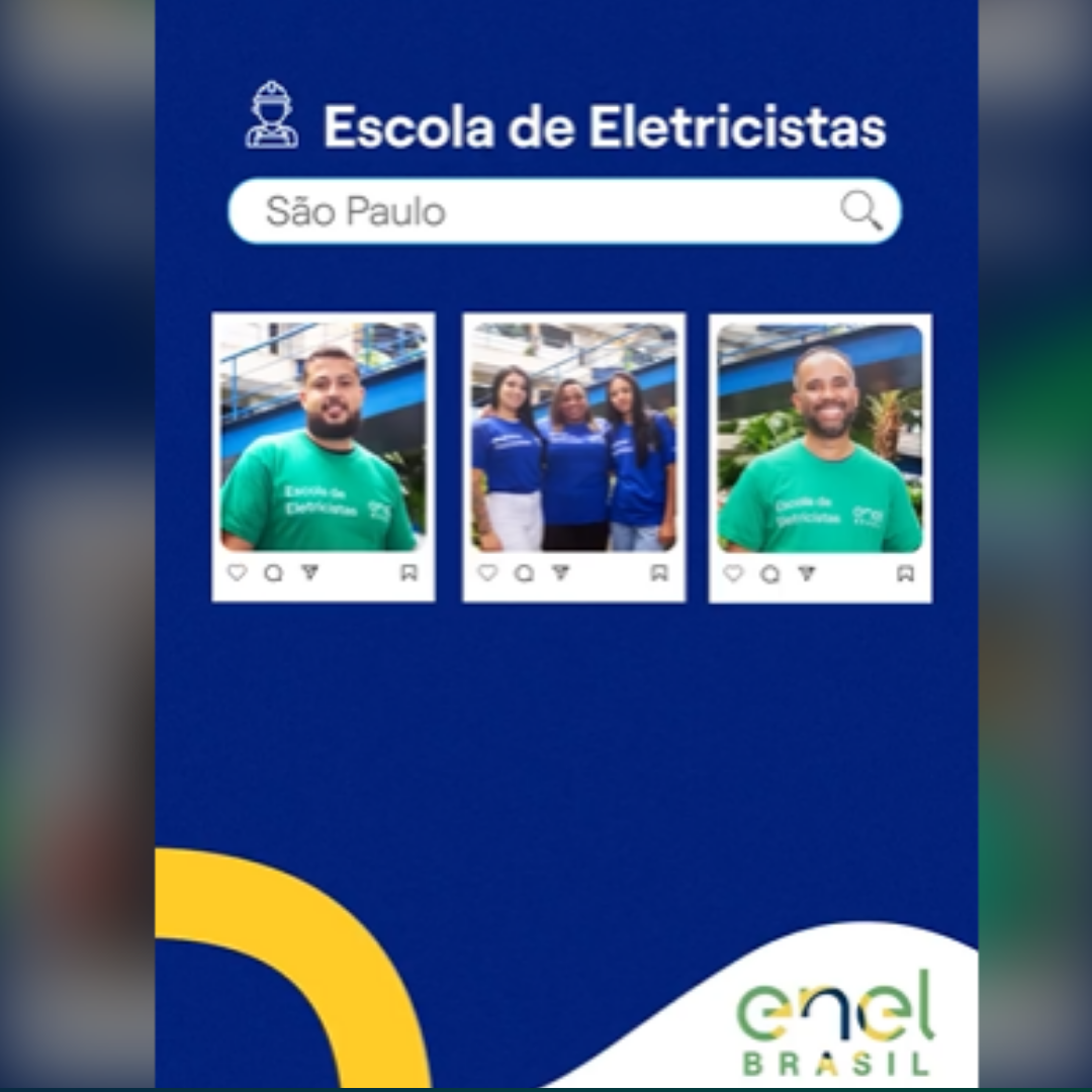 Enel São Paulo oferece capacitação gratuita para eletricistas com bolsa-auxílio